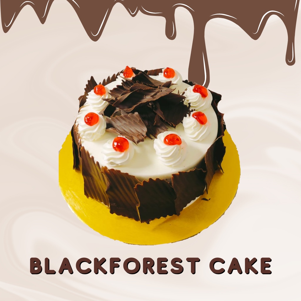 Kue ulang tahun / Kue Enak BLACKFOREST - Birthday Cake / Kue Ulang Tahun Ultah (15 cm)