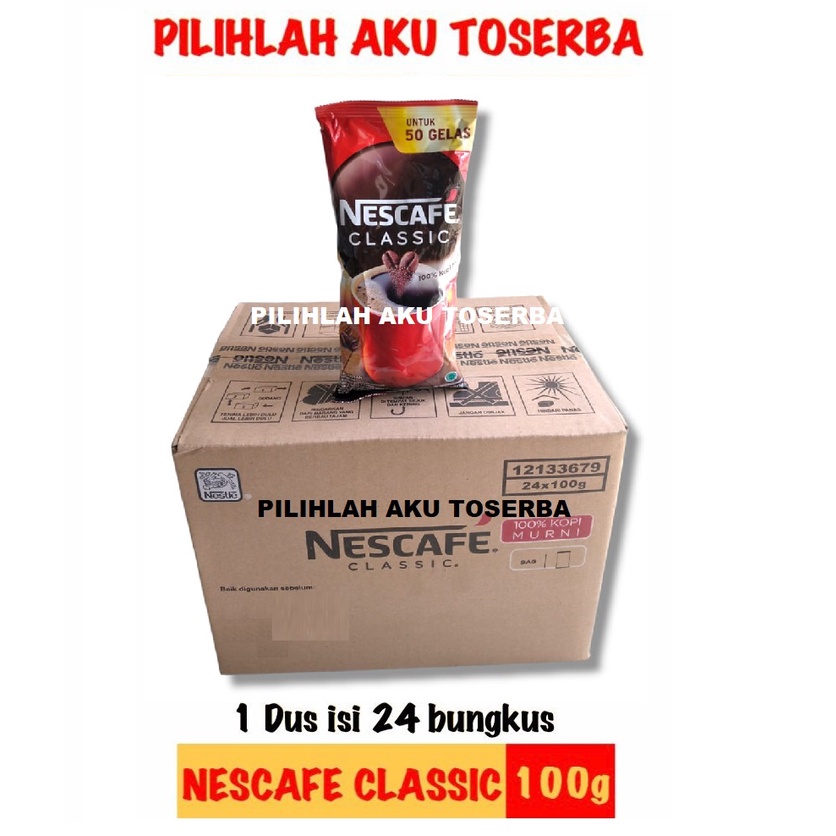 Kopi Nescafe Classic 90 gram - ( HARGA 1 KARTON ISI 24 pcs )