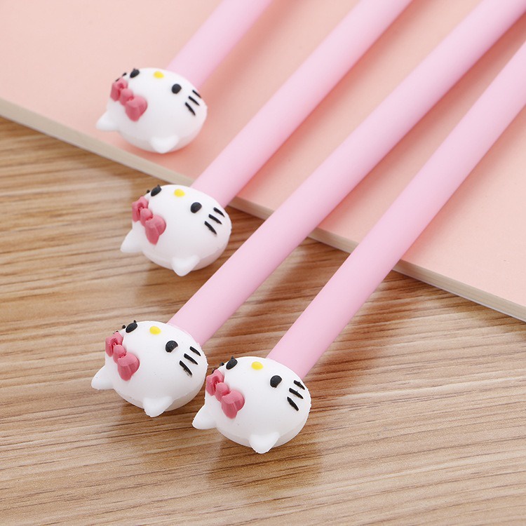 4pcs Pena Pen Pulpen Gel Set Tinta Cair Hello Kitty GM-ST0124