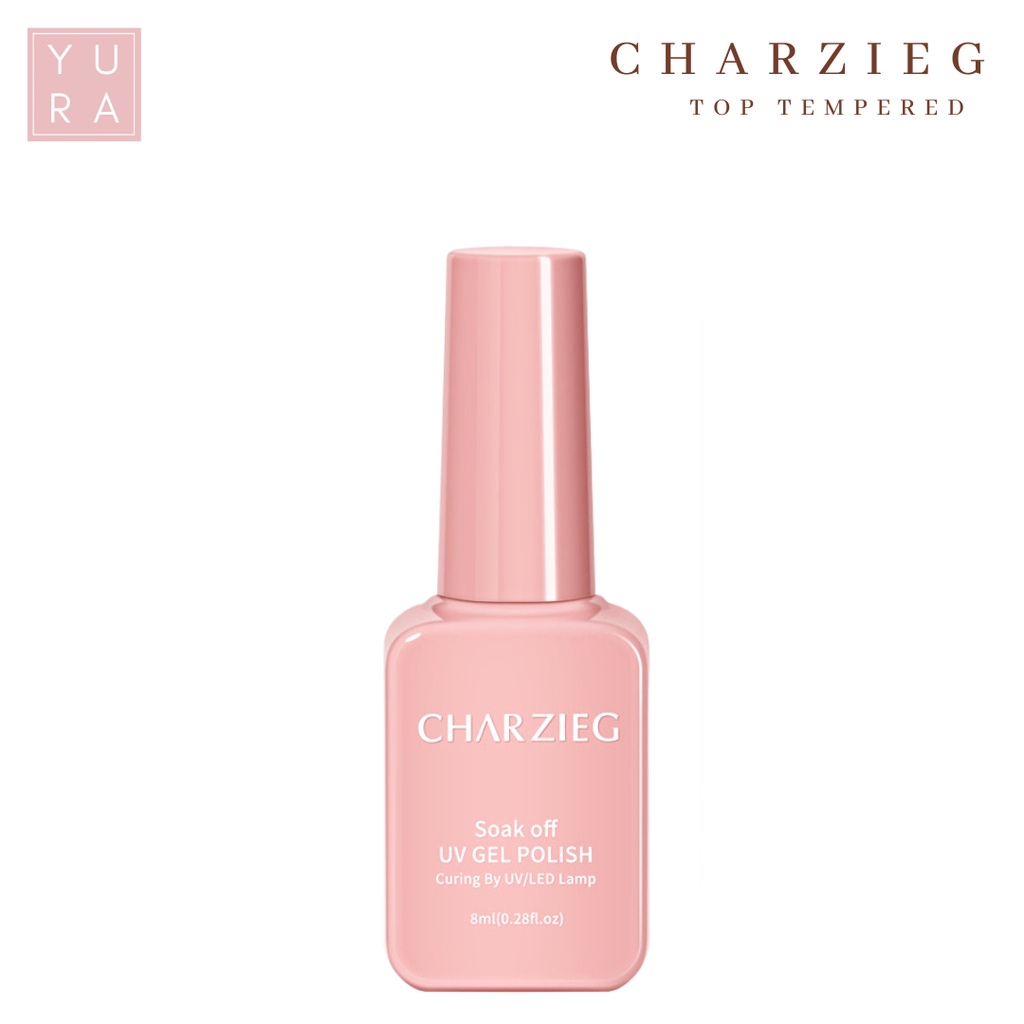 Charzieg Pink TOP COAT BASE COAT MATTE TOP COAT UV GEL