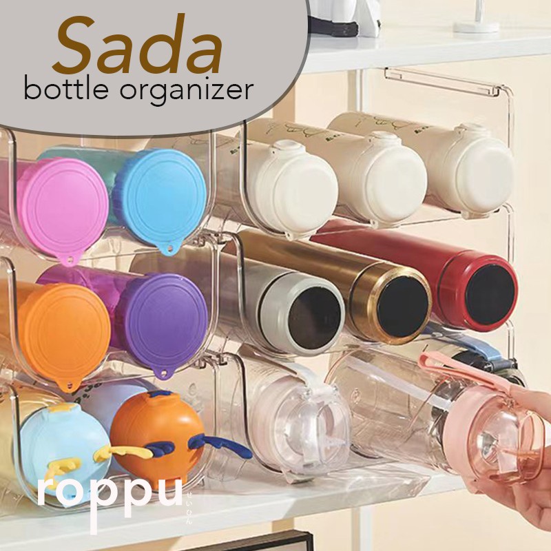 Roppu Storage Box Stackable Bottle Organizer Rak Botol