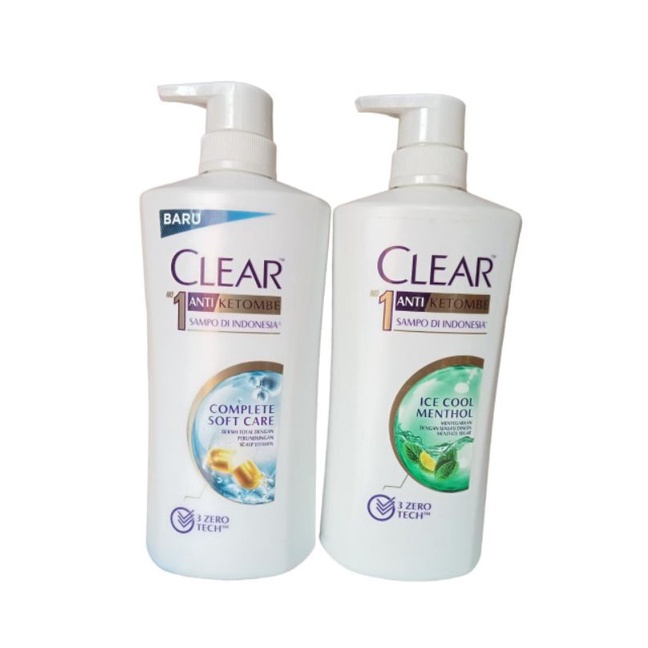 Clear Anti Ketombe ice cool menthol/complete soft care tiny tan660ml