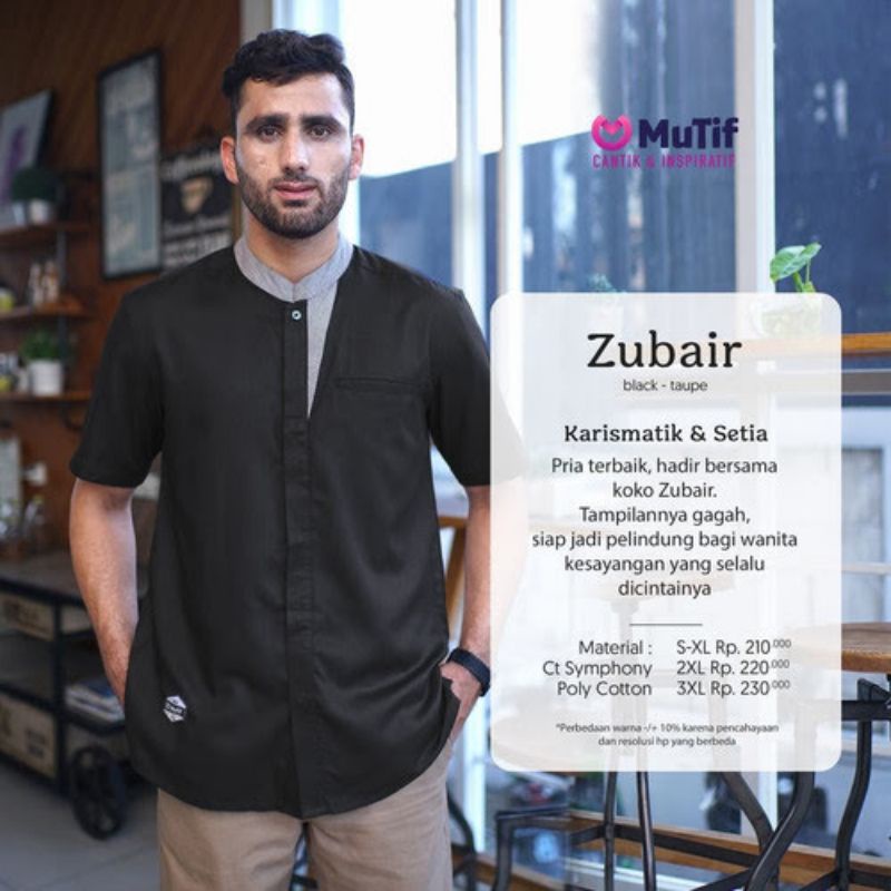 MUTIF KOKO DEWASA ZUBAIR BLACK-TAUPE