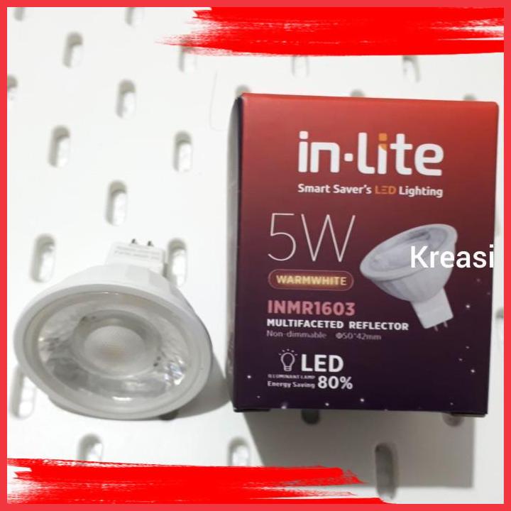 (KRE) LAMPU MR16 IN-LITE 5W / 5 WATT INMR1603 - KUNING