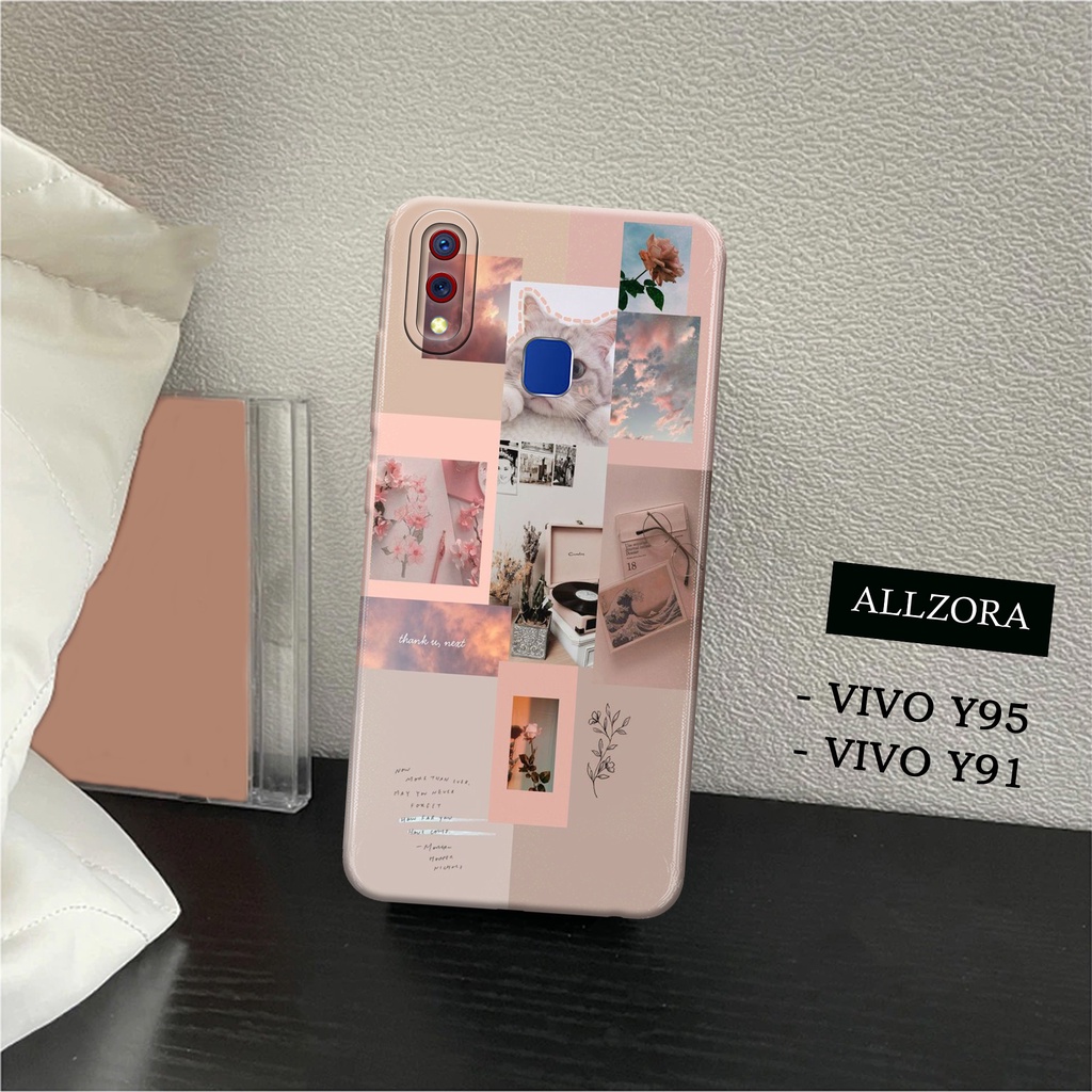 ALLZORA - Case Vivo Y91 / Vivo Y95 Terbaru - Fashion Case AESTHETIC - Softcase Pro Camera - Kesing H