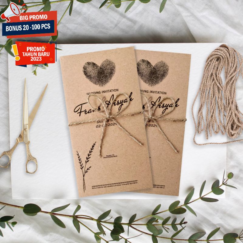 Undangan Rustic Elegan Simple | Undangan Murah