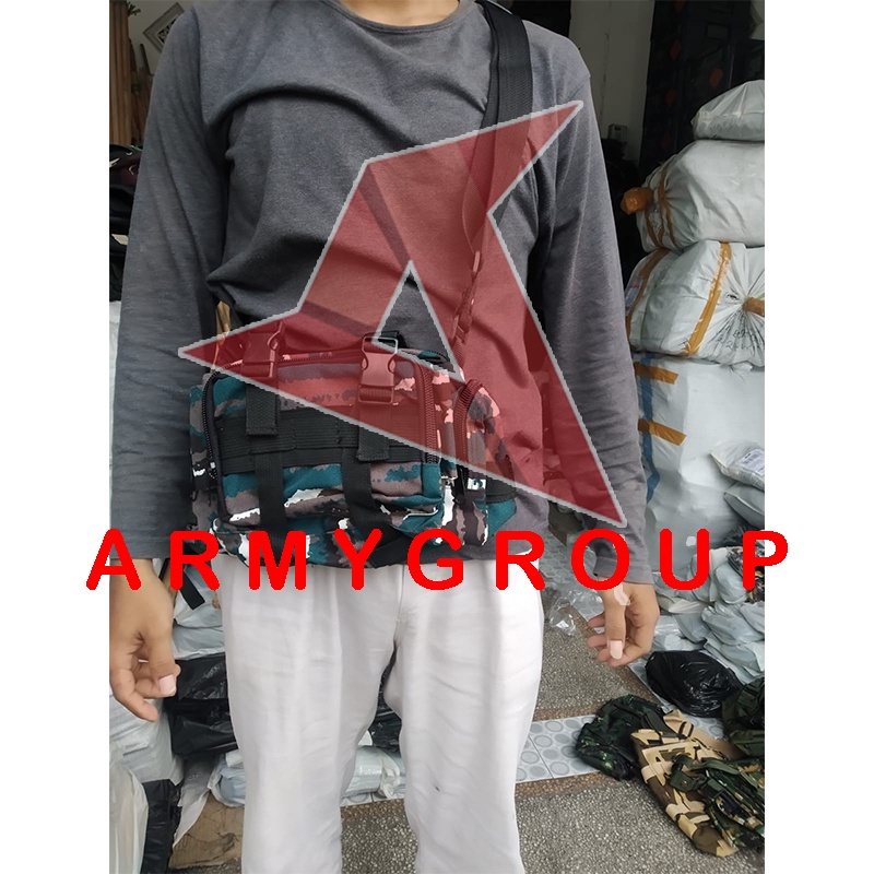 Tas Selempang Pria Loreng Tactical Ukuran Besar / Tas Army Termurah Bisa Cod Bayar Ditempat Tas Lore