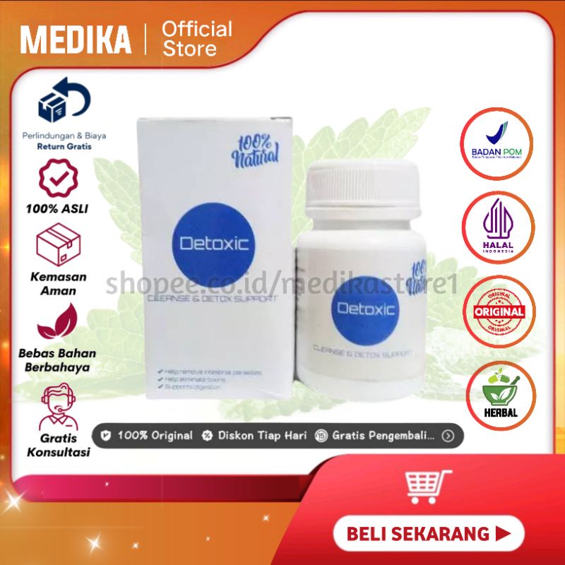 DETOXIC ASLI OBAT DETOXIC ORIGINAL SUPLEMEN ANTI PARASIT HERBAL OBAT PEMBASMI PARASIT TERBAIK MANJUR