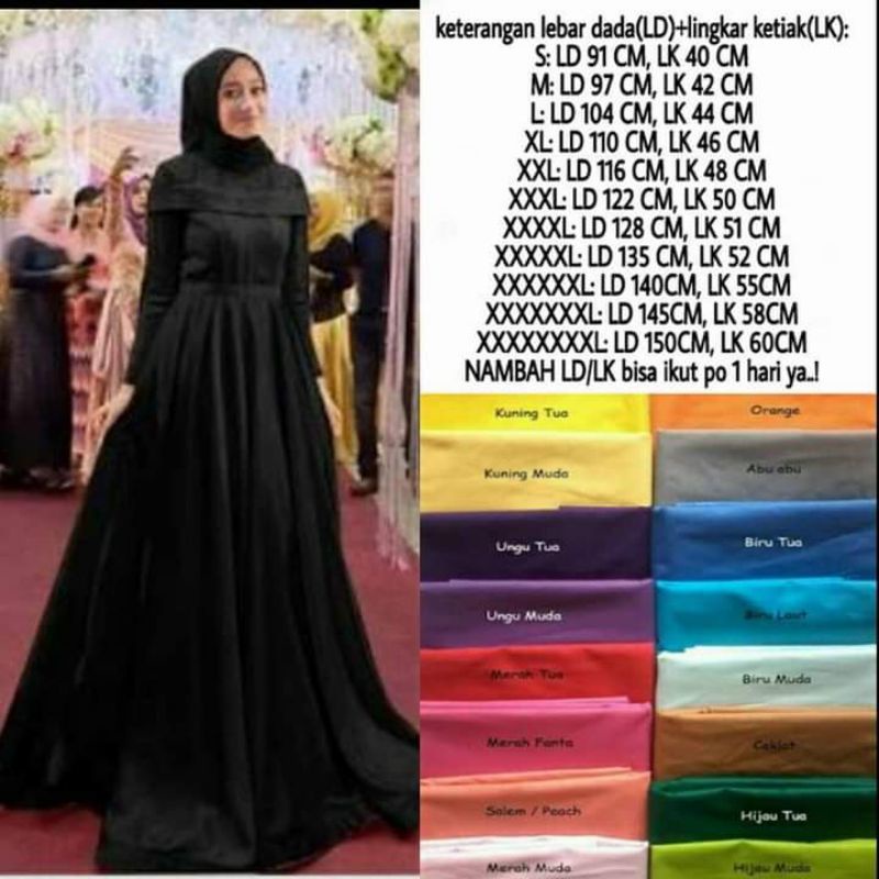 ld 150 gamis brukat sabira lebaran ramadhan jumbo Bigsize