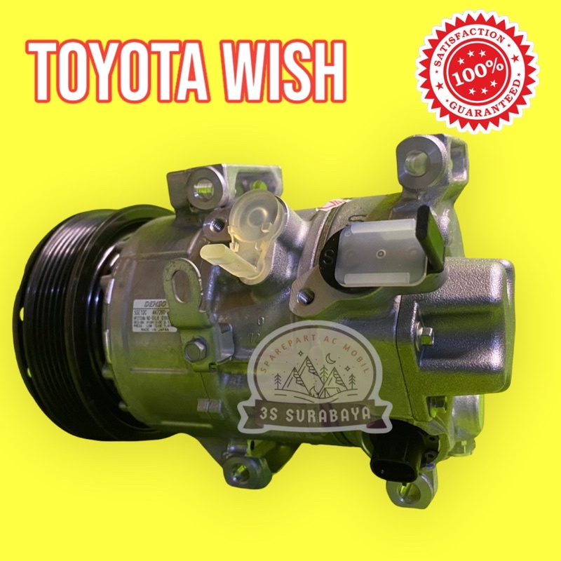 Kompresor Toyota Wish 2000 CC Denso Asli Ac Mobil