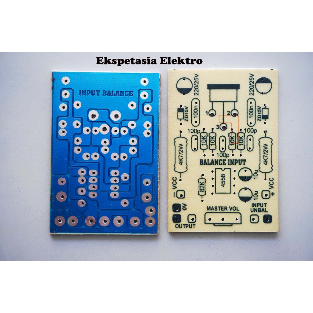 PCB Input Balance Mono Semi Fiber / 2 pcs