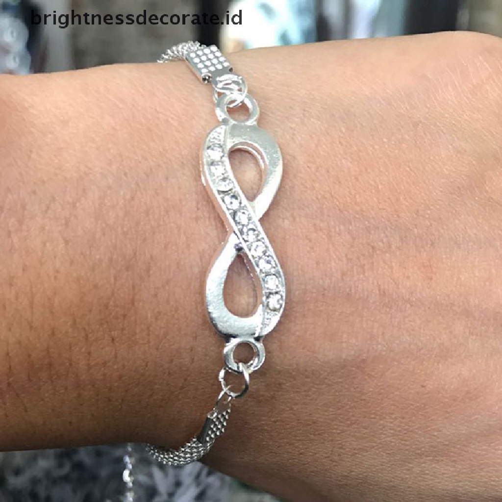 [Birth] Baru Tiba Perhiasan Gelang Fashion Infinity Untuk Wanita Hadiah Indah2021Baru [ID]