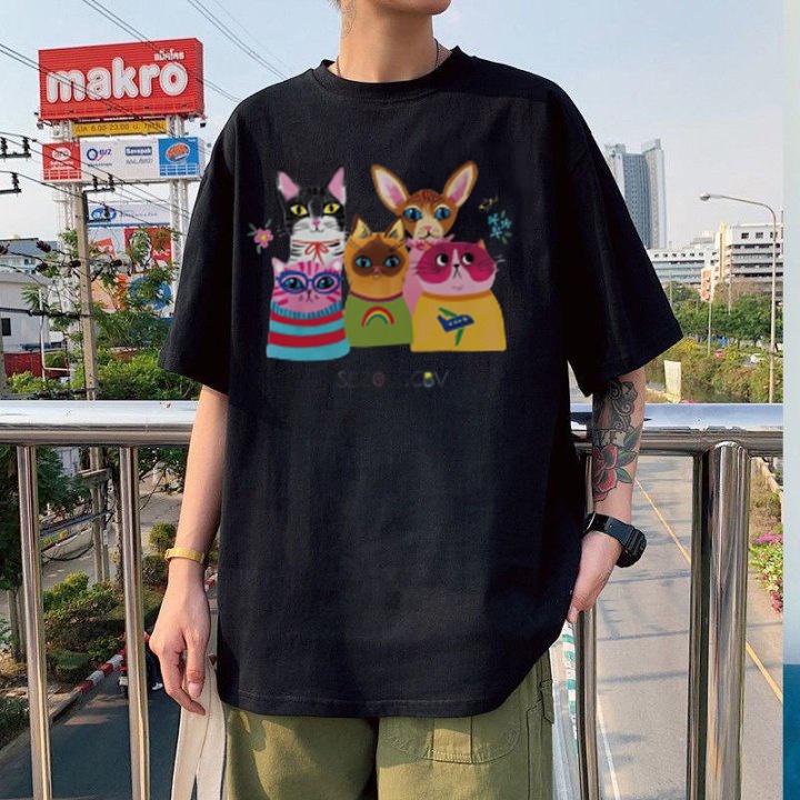 RDGF official shop kemeja leher bulat kaos pria terbaru 2023 baju kaos oversize kaos hitam oversize PRIA &amp; WANITA (UNISEX)