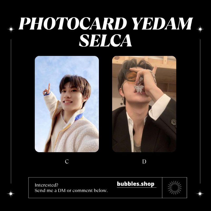 PHOTOCARD UNOFFICIAL YEDAM TREASURE SELCA