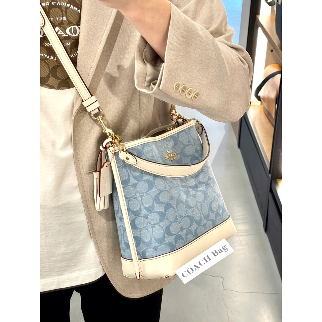 Jual Tas Selempang Coach Wanita Original Mollie Bucket Bag In Signature