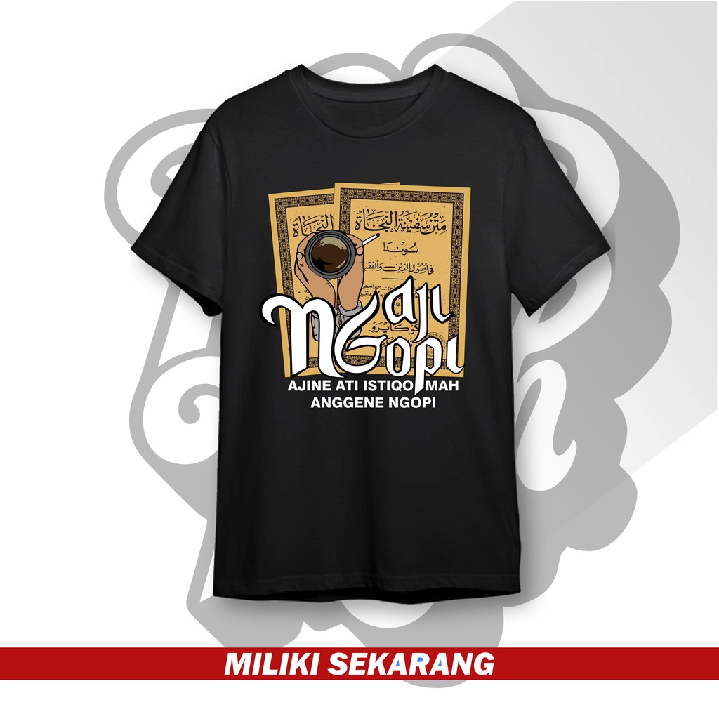 Kaos Santri Ngaji Ngopi Kaos Santri Keren