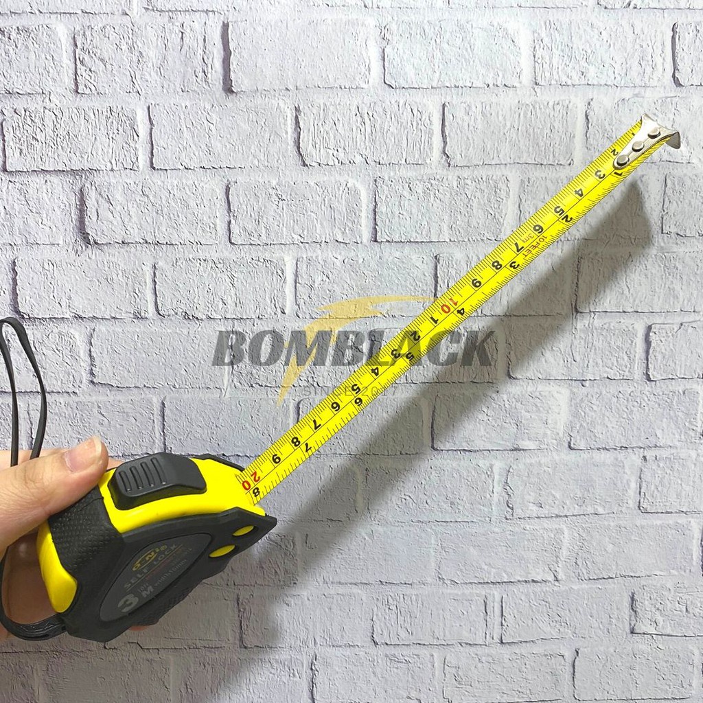 Meteran Tangan 3 Meter Meteran Karet Otomatis Self Lock 3m ONI