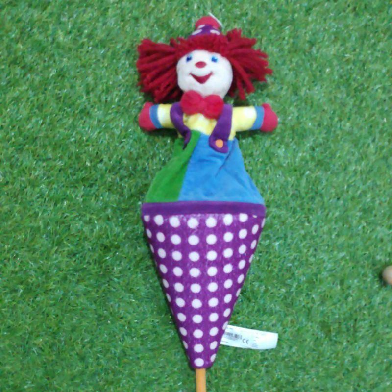 Boneka Badut GYMBOREE LARGE PLUSH CONE POP-UP GYMBO THE CLOWN 58 cm - hadiah ulang tahun