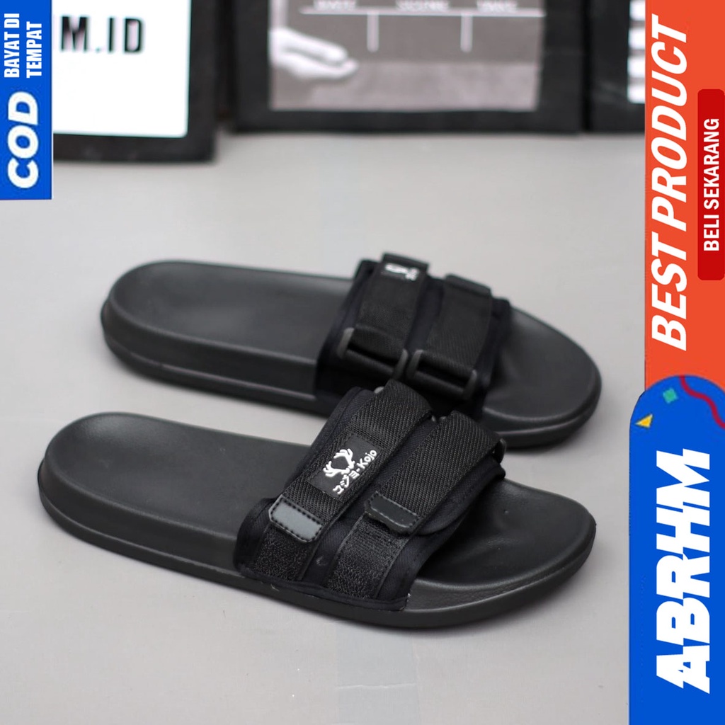 Sandal Slide Pria Distro Slop Sendal Selop Ringan Abraham ZORO