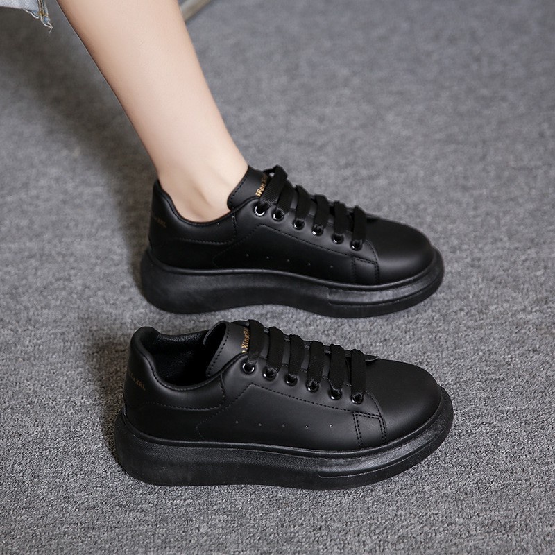 AVANCEID SIZE 36-44 1885 Sepatu Sneakers Wanita Sekolah Kerja Putih Hitam Putih Import