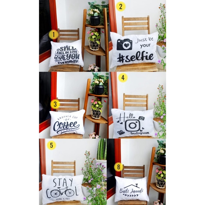 [Ready] Sarung Bantal 35X50 Cm / Bantal Duduk / Bantal Kursi / Bantal Kantor