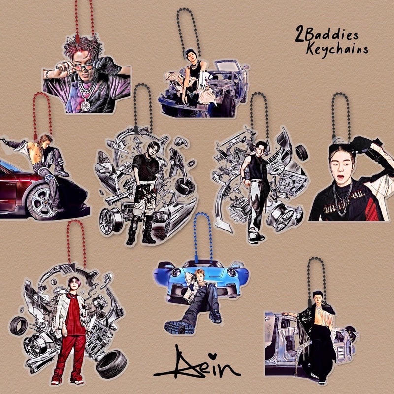 NCT 127 2baddies keychain