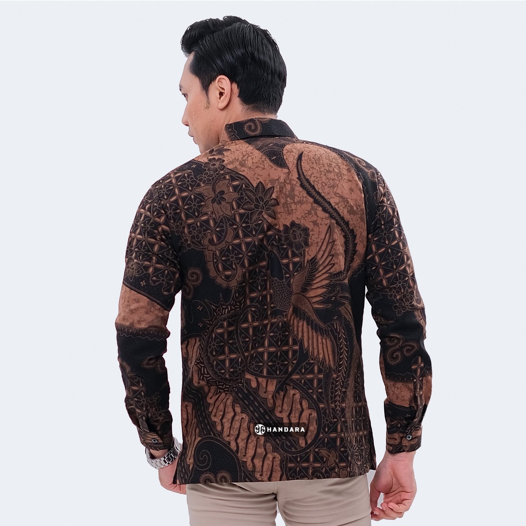 Handara Batik Pria Lengan Panjang Slim Fit Premium Mangkualam HB-326