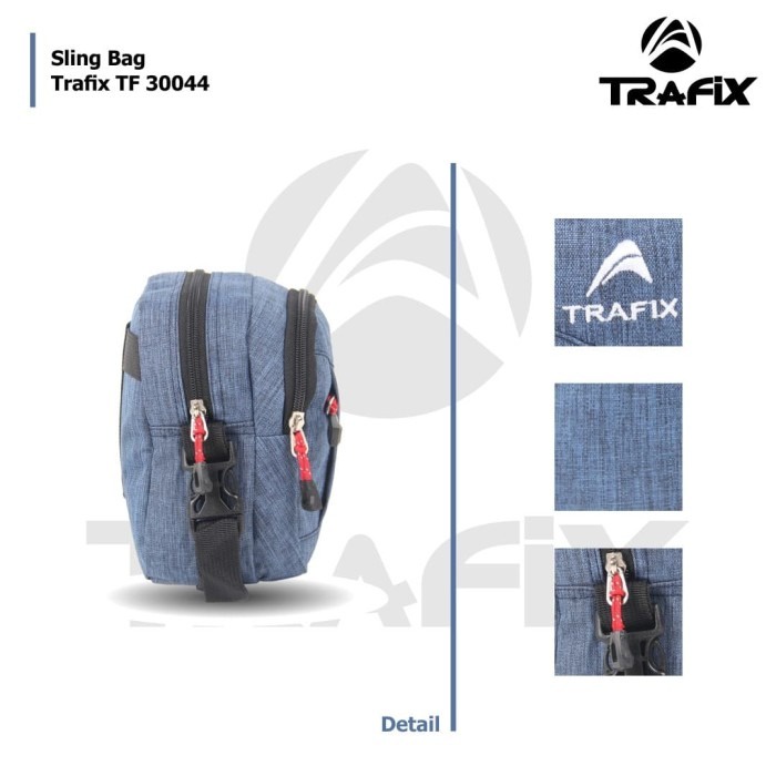 [KLIKTAS] Tas Selempang Pria Gaul 2 in 1 TRAFIX- TF 30044 - Sling Bag Modern