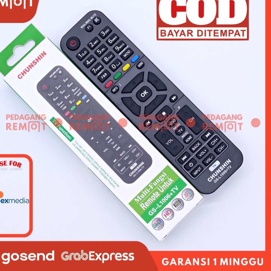Depan Remot Remote Receiver Parabola Nexmedia DVB T-2 / Nexmedia Simply Entertaining / Navicom Unive