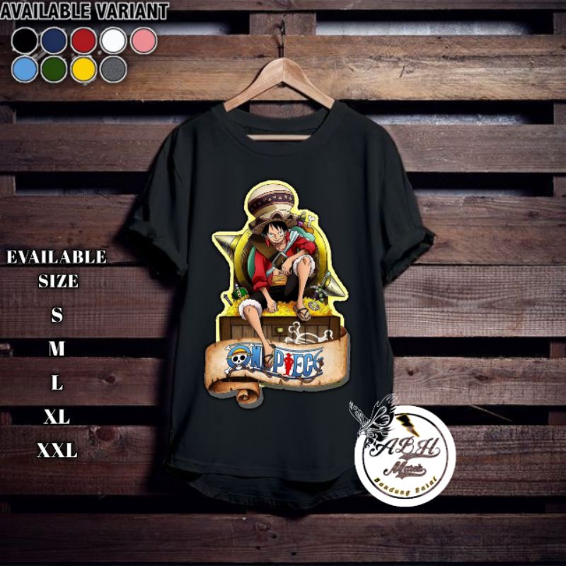 Baju Kaos T-shirt Distro Anak Laki-laki/perempuan Gambar anime luffy Murah/bagus/import baju murah d
