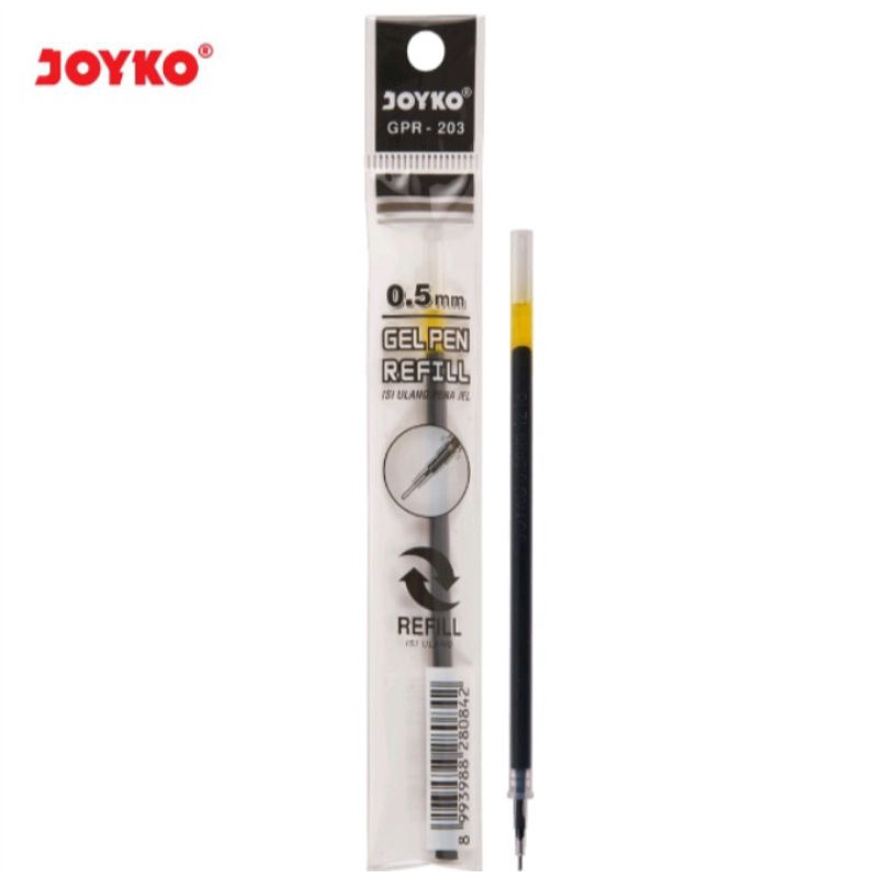 

Gel Pen Refill / Isi Ulang Pen / Isi Pulpen Joyko GPR-203 / 0.5 mm hitam