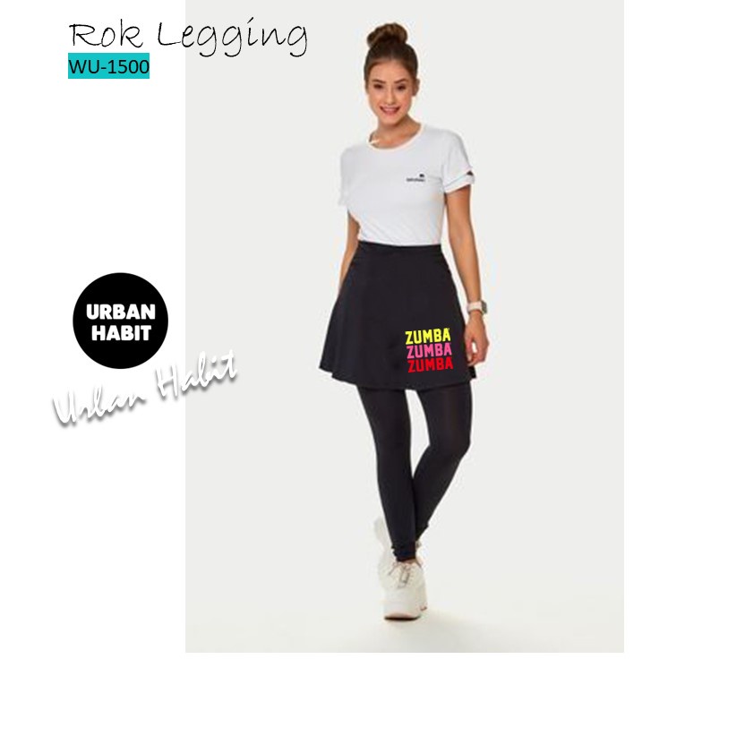 ROK LEGGING SENAM / BAWAHAN SENAM / ROK LEGGING ZUMBA / LEGGING ZUMBA CSZ - 013