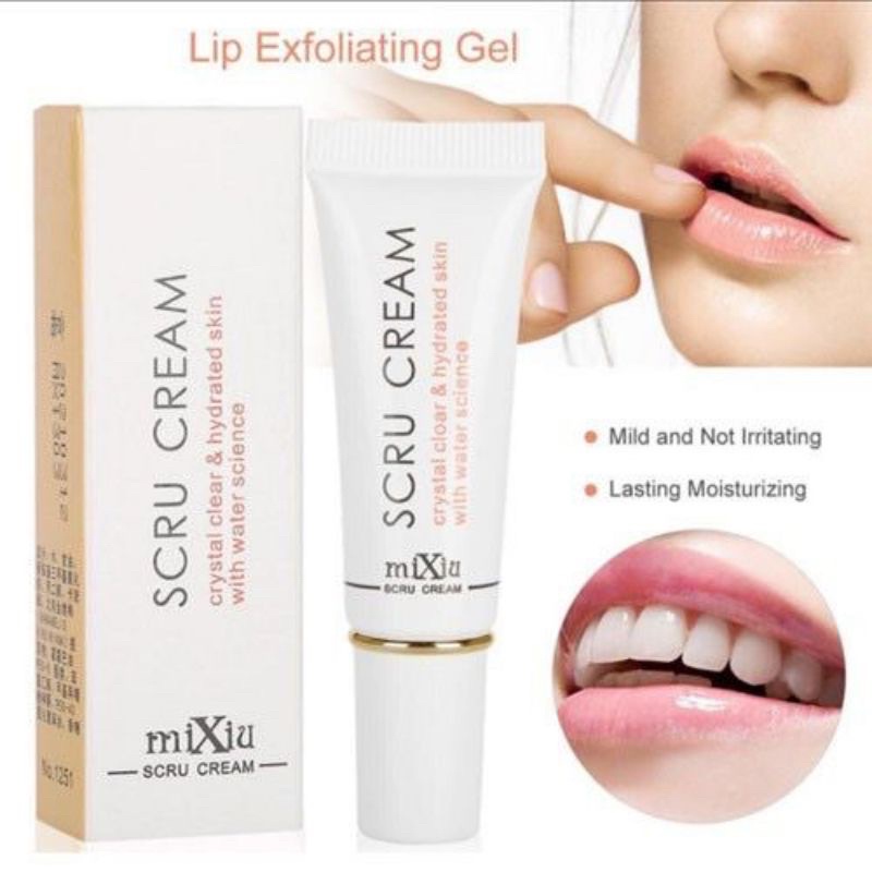 {Bisa kirim instant COD Medan Termurah}MIXUE SCRU CREAM LIP SCRUB PELEMBAB BIBIR SCRUB BIBIR