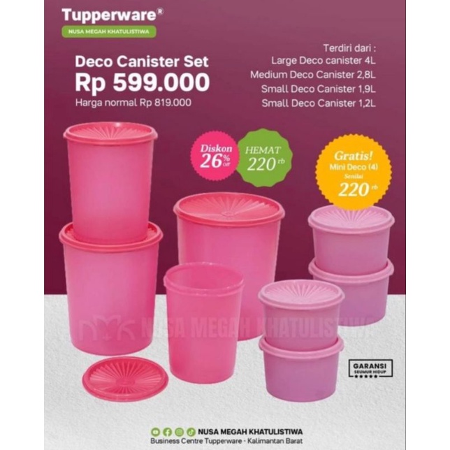 Deco Canister Set (OriginalTuperware)