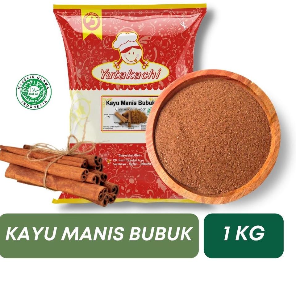 

BIG DISKON E883 MURNI Kayu Manis Bubuk 1kg Yutakachi / Bubuk Kayu Manis / Cinnamon Powder / Bahan Kue / Rempah Asli Indonesia Kualitas Premium / Bumbu Rempah Bubuk Pusat Bumbu ,,,,,