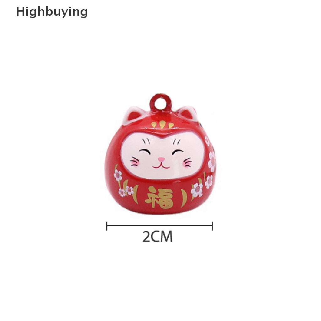 Hbid Lucu Kartun Jepang Lucky Cat Keychain Lucky Cat Trinket Kunci Mobil Liontin Glory