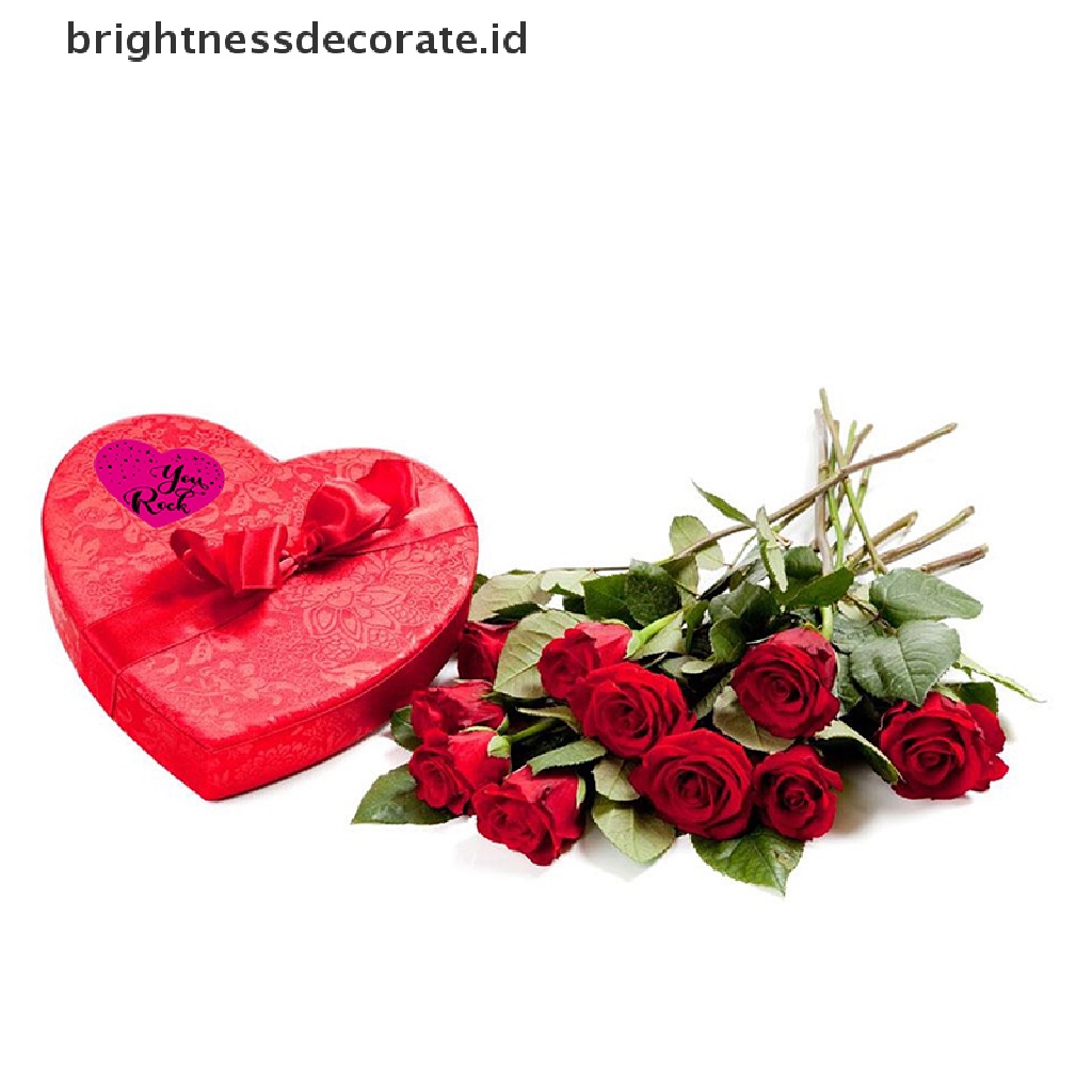 [Birth] New 500pcs/roll Valene's Day Adhesive Stickers Heart Shaped Stickers Labels [ID]
