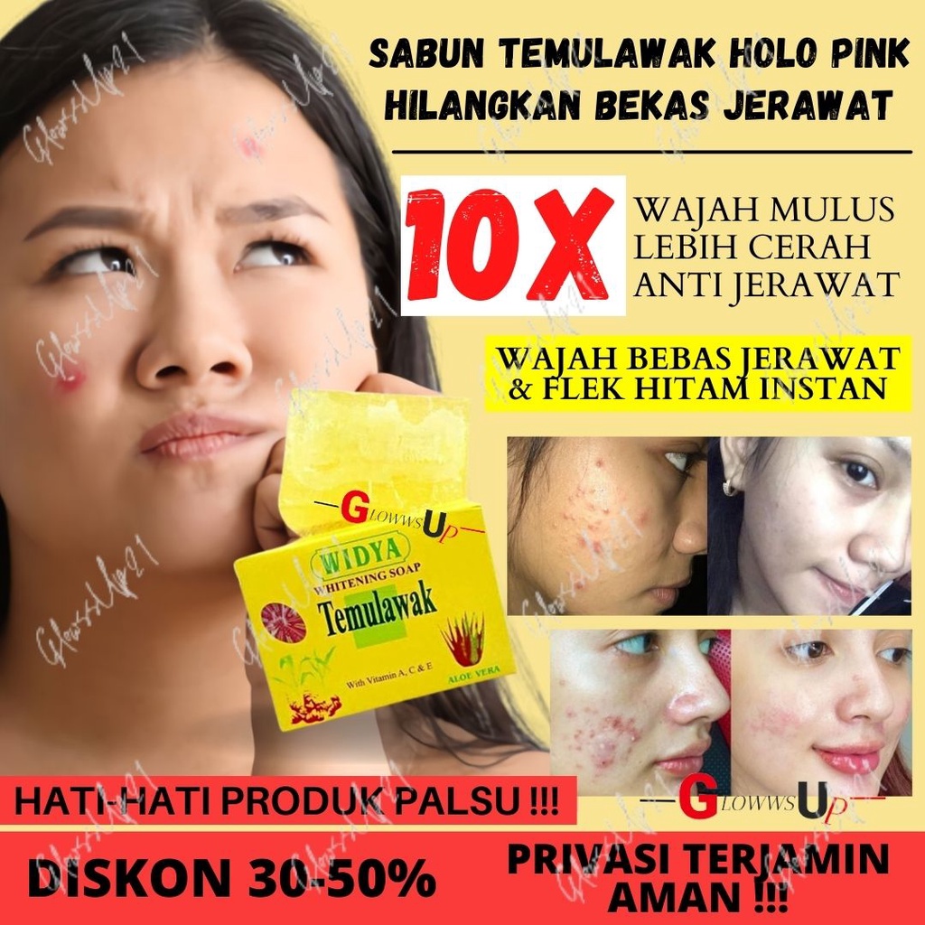 SABUN TEMULAWAK WIDYA HOLO PINK ORIGINAL LEVIANA - SABUN BATANG PERAWATAN TUBUH