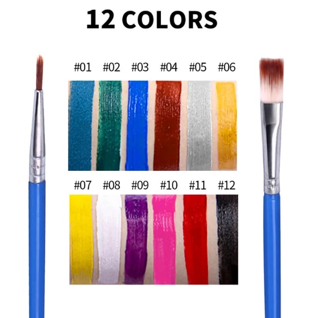 Ready Set Cat Wajah 12 Warna Art Face Painting