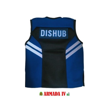 Rompi Jala Rusuk Tebal Jaring DISHUB Biru