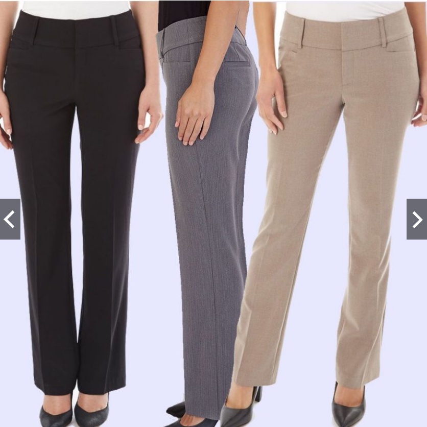 Celana Kerja Celana Bahan wanita celana panjang jumbo APT9 TUMMY CONTROL office pants (black/khaki)