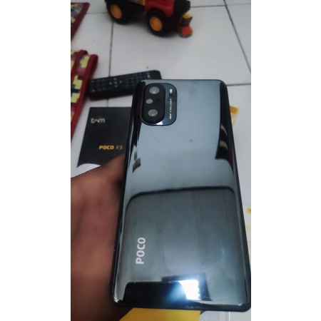 Poco F3 5G Ram 8gb internal 256gb Ori masih segel Hitam Backdoor Kaca Normal Bekas Berkualitas