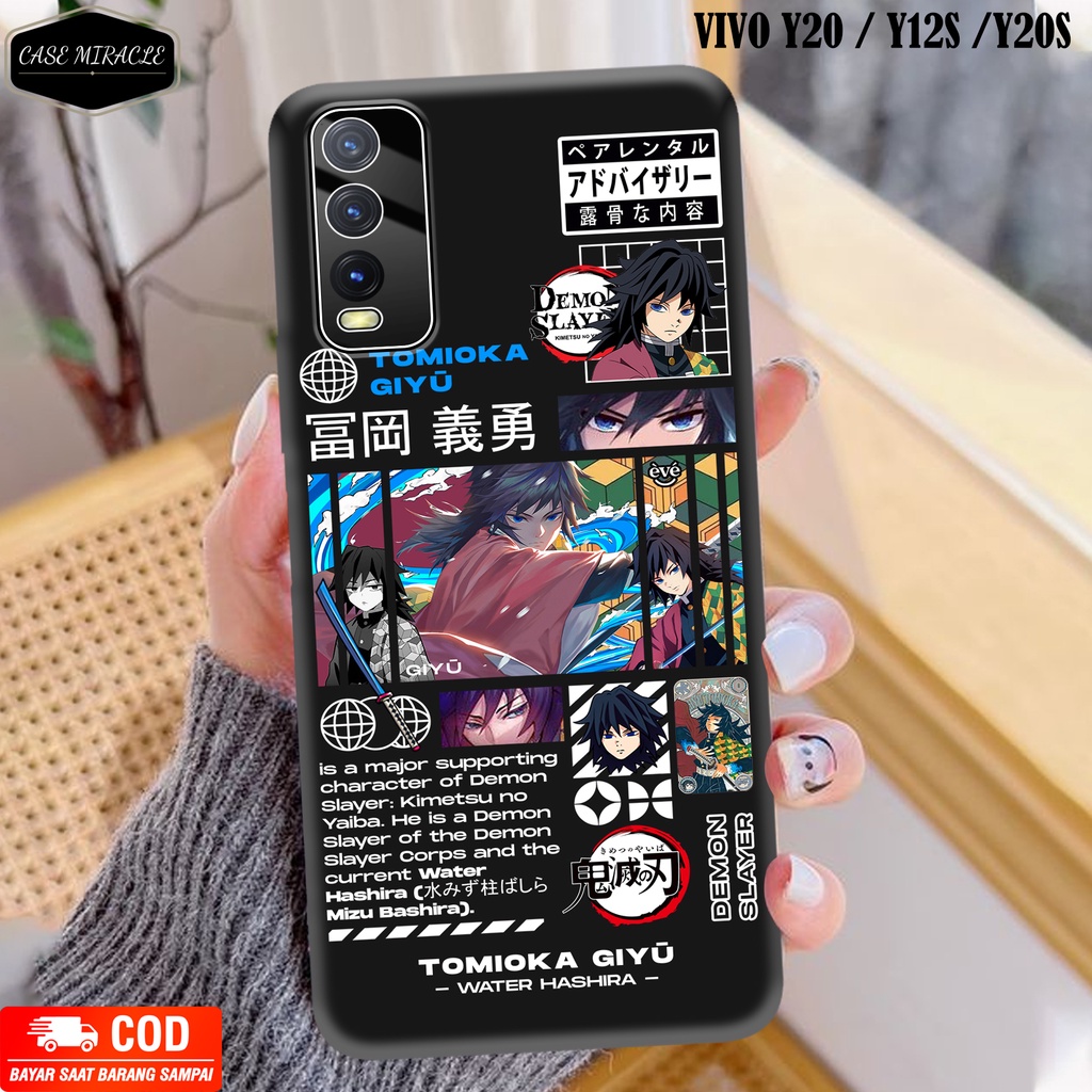 CM Case VIVO Y20 Y20S Y20SG Y12S  Softcase Lentur Warna Hitam Macaron Protector Lensa Kamera Kaca  [