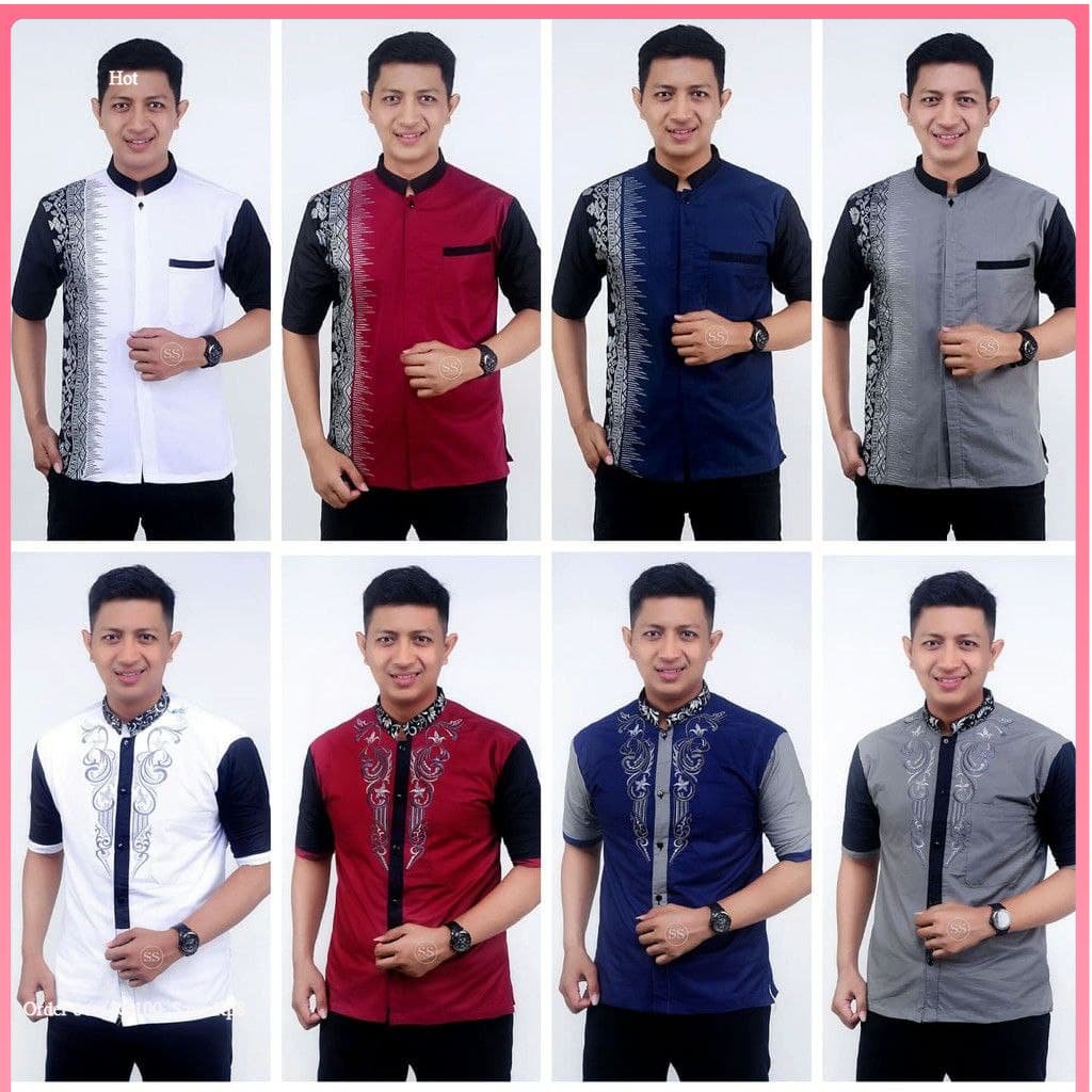 Baju Koko Guz Azmi Syubbanul Muslimin Fashion Muslim Pria Hadroh Model Terbaru