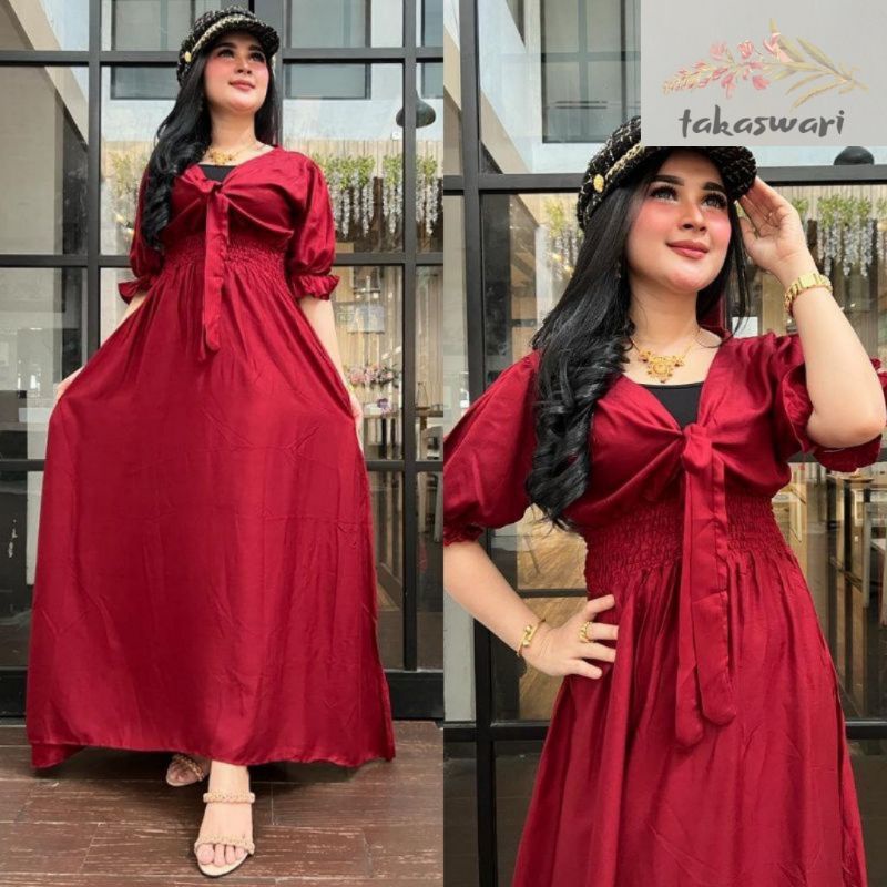 Dress Pita || Dress Wanita Bali Motif Polos