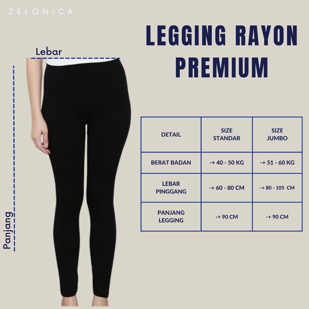 Zelonica LEGGING RAYON PREMIUM