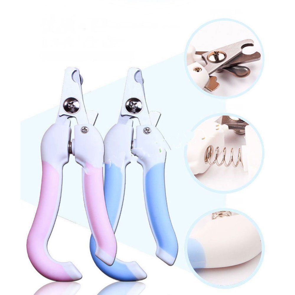 Gunting Kuku  Kucing Anjing Kelinci / Gunting Kuku Binatangn Peliharaan Stainless Steel - 5X - Blue OMHRAPBL