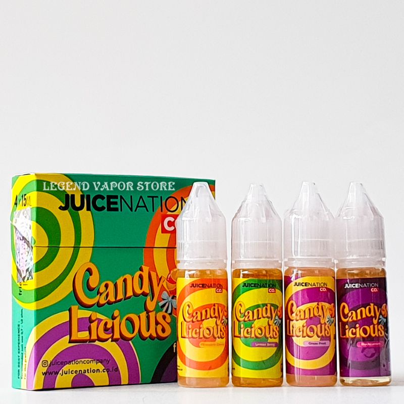 SALT NIC - LIQUID CANDY LICIOUS 25MG Friendly Pack 15ML X 4 AUTHENTIC