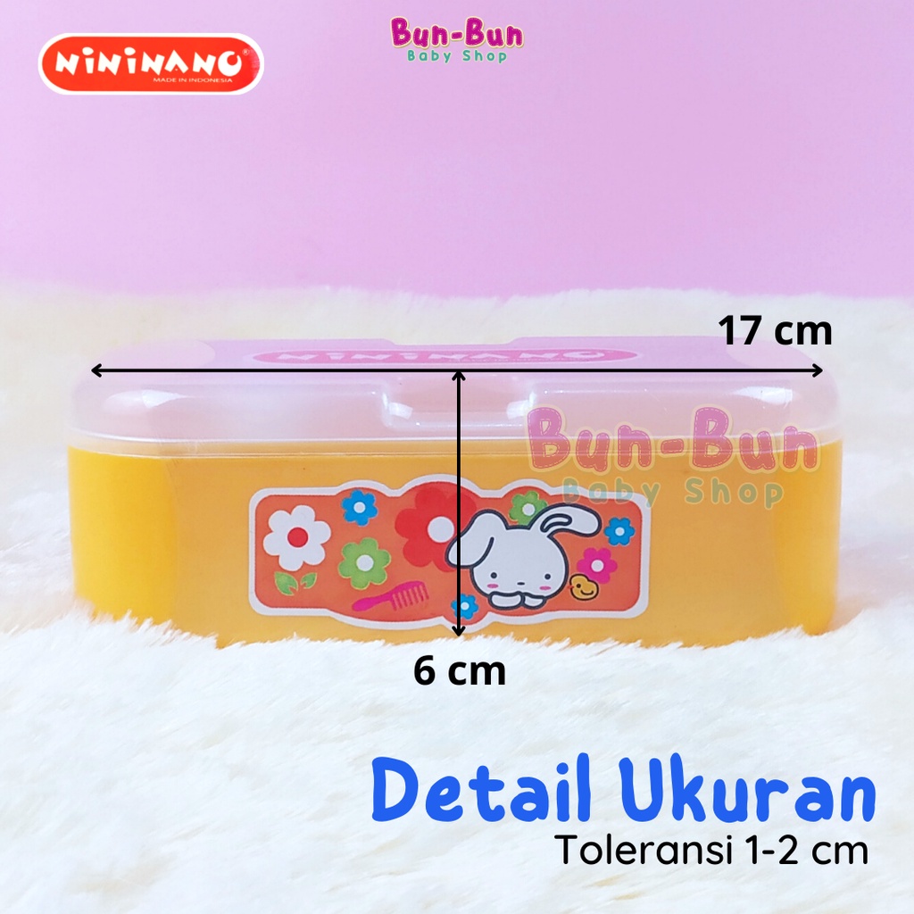 NININANO Tempat Bedak Bayi Free Puff Tepukan Rembuk Powder Case Kotak Tabur ANTI PECAH Perlengkapan Mandi Baru Lahir Peralatan Baby New Born Anak Lucu Bunbunbabyshop