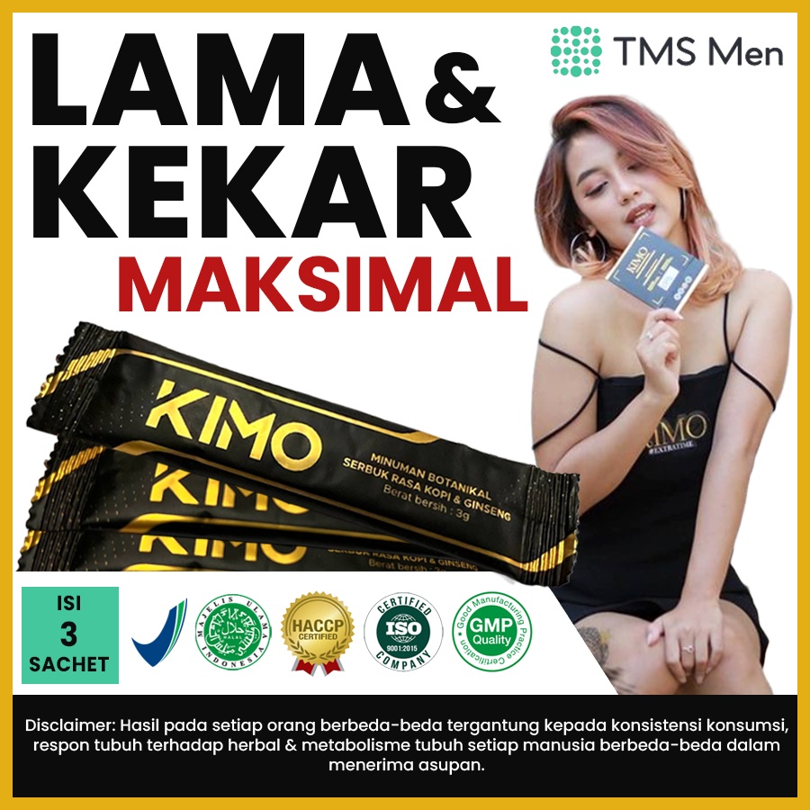 Kimo Ginseng Merah Korea Tingkatkan Stamina Pria Dewasa BPOM 3 Sachet